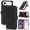 Black & Red, variant on Konexial Leather Wallet Case for iPhone 17 Air, 4 Card Slot, Black & Red | Genuine Leather, Card Holder, Shockproof TPU Shell, Magnetic Closure, Protective Flip Folio Phone Cover, For Women Men