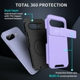 thumbnail image 2 of Dteck Case for Google Pixel 9A ,Shockproof TPU+PC Slide Camera Cover Protection Case Slim Back Cover for Google Pixel 9A ,Purple, 2 of 6