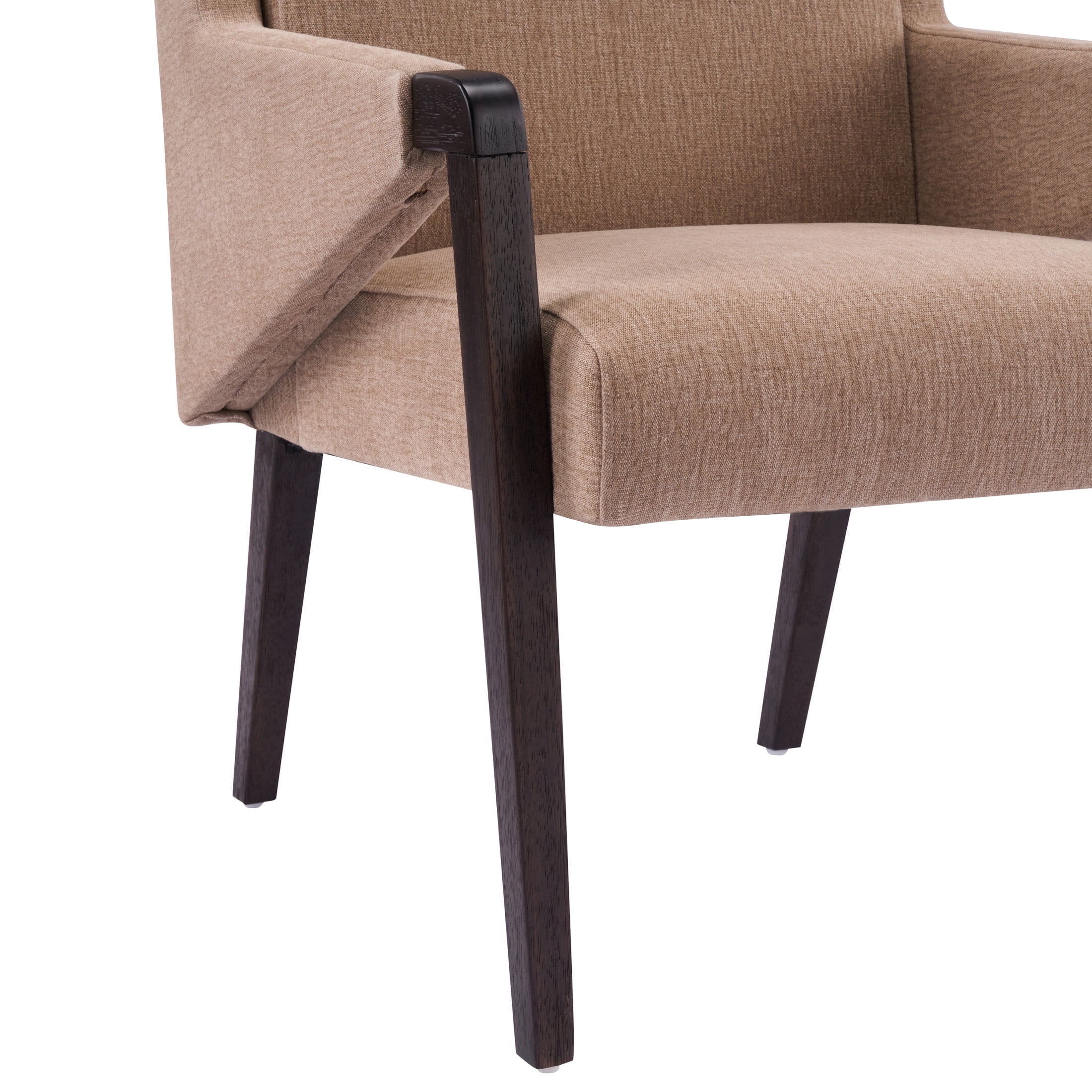 Christopher Knight Home 7-Piece Mid Century Dining Table Set with Light Brown Upholstered Chairs, Espresso