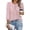 Pink Leopard Printed, variant on WIHOLL Women's 3/4 Sleeve Tops Dressy Casual Pleated Business Work Blouses Office Shirts