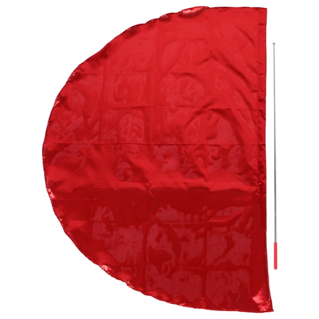 Bandera semicircular para danza y adoración, bandera para niños, estandarte de alabanza y adoración, estandarte de repuesto con asta para exteriores y presentaciones.