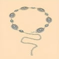 thumbnail image 3 of Western Metal Concho Women's Cowboy Chain Belt Dress Jeans Country Concert Outfit, 3 of 4