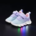 thumbnail image 2 of Fozruso Girls Sneakers For Toddlers Light Up Walking Shoes Non Slip Comfortable Breathable Casual Outdoor Play Shoes For Age 1 6 Breathable Sneakers,Sizes 11(4-4.5 Years), 2 of 5