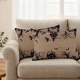 thumbnail image 2 of Halloween Castle Outdoor Waterproof Pillow Covers, Horrible Witch Evil Pumpkin Brown Vintage Decorative Rectangle Throw Pillowcase Sofa Cushion Sham for Patio/Couch/Chair, 20"x12" 2 Pack, 2 of 8