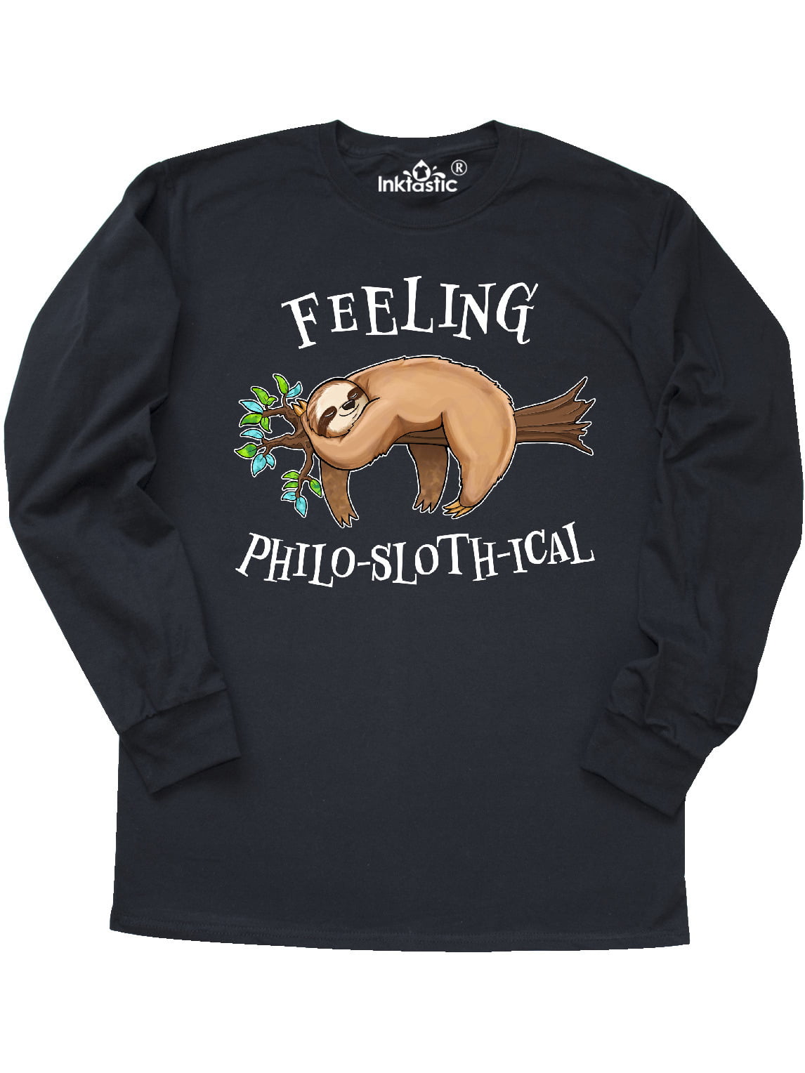 Feeling Philoslothical Sloth Large Beach Tote Bag Sloth Joke Funny Animal Lazy