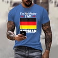thumbnail image 2 of T-Shirt Homme Imprimé Lettre Allemande Confortable Été Décontracté avec Tissu Extensible pour Intérieur Extérieur, 2 of 6