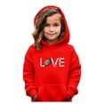 thumbnail image 2 of sususu Hoodies for Teen Girls Size 5-6 Years Trendy Gradient Oversized Preppy Hooded Sweatshirts (Red), 2 of 4