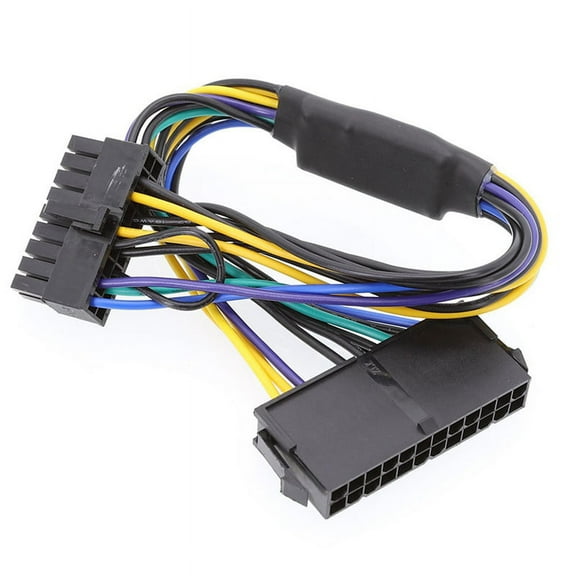 1 x 24 Pin to 18 Pin ATX Power Adapter Cable-Black