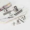 thumbnail image 3 of Clips para chips Clips para bolsas Clips para alimentos Clips de acero inoxidable para bolsas Clips de agarre con sello hermético para el hogar, cocina, oficina, escuela (12 piezas, 3 of 4