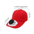 thumbnail image 3 of Kbndieu Hat with Fans Solar Power Breathable Solar-Powered Fast-Dry Charging Fan Hat for Summer Adult Men's and Women's Sun Protection Outdoor Casual Baseball Cap Summer Essentials, 3 of 6