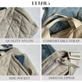 thumbnail image 6 of Kukuzhu Puffer Tote Bag Women Quilted Shoulder Crossbody Handbag Lattice Nylon Padded Hobo Cotton Puffy Purse Casual Satchel, 6 of 8