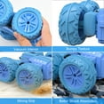 thumbnail image 5 of Remote Control Car, RC Racing Car 360 Degree Rotation Electric RC Car, Double-side Driving Climbing Off-road Vehicle with Cool Stunt, Sky-blue, 5 of 9