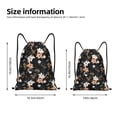 thumbnail image 4 of Kdxio Lilies Flowers Print Drawstring Backpack Bag,Waterproof Draw String Back Sack, Gym Drawstring Bags Swim Bag For Unisex, 4 of 9