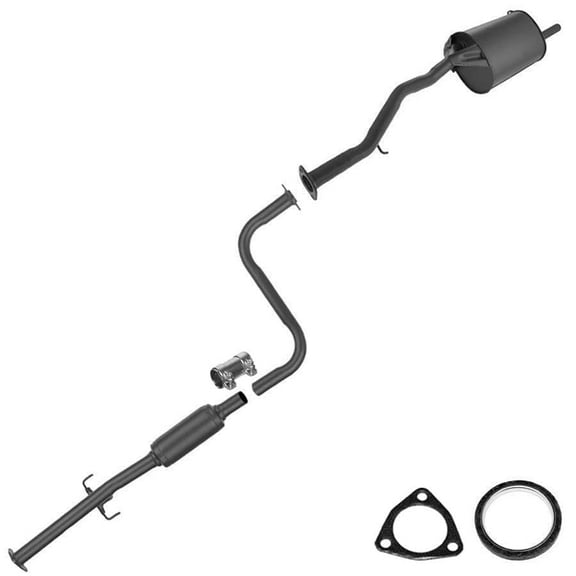 Exhaust Resonator and Muffler Fits 1996-1997 Accord LX 2.2L California Emissions - Direct Fit