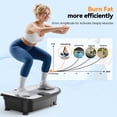 thumbnail image 5 of UPGO Vibration Platform Machine, full Body Workout Vibration Fitness Platform, 400 lbs Weight Capacity, Multiple Exercise Modes, Includes Resistance Bands and Remote Control., 5 of 9