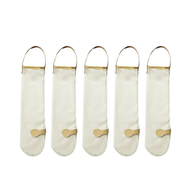 Sacs de Rangement en Filet Suspendus Sacs à Oignons Sacs en Filet à Ail Sacs en Filet à Pommes de Terre Longs et Grands Sacs de Rangement en Filet Réutilisables Sacs à Ordures pour Fruits et Légumes pour Maison Véhicule Récréatif Petits Conteneurs Alimentaires
