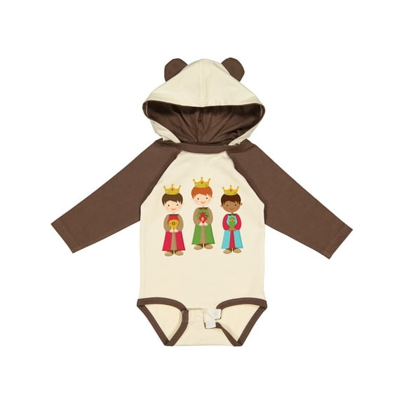 Inktastic Christmas Three Wisemen Boys or Girls Long Sleeve Baby Bodysuit