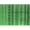 thumbnail image 1 of Ahgly Company Indoor Rectangle Solid Emerald Green Modern Area Rugs, 2' x 5', 1 of 4