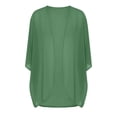 thumbnail image 5 of Perfectbot Women's Sheer Chiffon Open Front Cardigans Lightweight Elbow-Length Sleeve Kimono Summer Cover Ups, 5 of 8