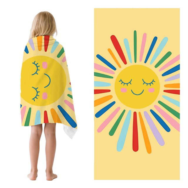 Toalla de Playa ZhowHoHo Sol para Niños Microfibra 76 x 150 cm