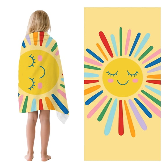 Toalla de Playa ZhowHoHo Sol para Niños Microfibra 76 x 150 cm