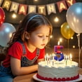 thumbnail image 4 of Red and white plumber 9 birthday candle, number 9 candle, cartoon game theme party decoration, birthday cake decoration, 4 of 7