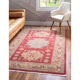 thumbnail image 1 of Unique Loom Sahand Collection Tapis Classique Géométrique Rouge Traditionnel (5 0 x 8 0), 1 of 2