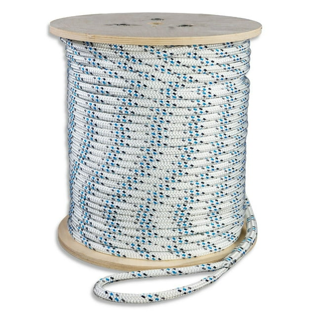 Premium Polyester Double Braid Cable Pulling Rope | Made in USA | Highest Strength | 7/16 inch x 300 feet