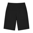 thumbnail image 2 of Women's Bermuda Long Shorts with Pockets High Waisted Stretch Knee Length Shorts for Women for Women Walking Workout Casual Summer Golf Shorts Migroa Black 2Xl, 2 of 4