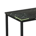 thumbnail image 3 of Cvortll Durable and Sturdy Construction 7 Piece Adult Modern Marble Dining Table with Chair Black, 3 of 10
