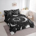 thumbnail image 3 of Homewish Bohemian Sun Moon Twin Bedding Sets 7-Piece for Teens, Black White Starry Sky Bedding Comforter Set, Mystic Stars Planet Reversible Sheet Sets, Luxury Bedroom Decor, 3 of 7