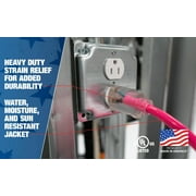 Southwire 2578SW000A 12/3 50' Neon Pink All Purpose Extension Cord