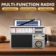 thumbnail image 3 of Portable Solar Radio AM FM SW with Bluetooth, Rechargeable Emergency Radio with USB TF Card, Easy to Use Audio Player for Seniors, 3 of 8