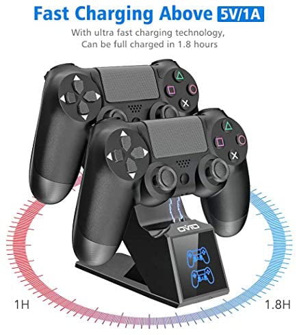 PS4 Controller Charger Dock Station OIVO PS4 Dual Shock 4 Fast Charger Docking Station with led indicator for Sony Playstation 4 Controller 
