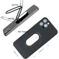 thumbnail image 3 of Phone Ring Holder Finger Kickstand, 360° Rotation Cell Phone Ring Holder Stand Metal Phone Back Grip for Magnetic Car Mount Foldable Cell Phone Stand Compatible with Most Smartphones, 3 of 5