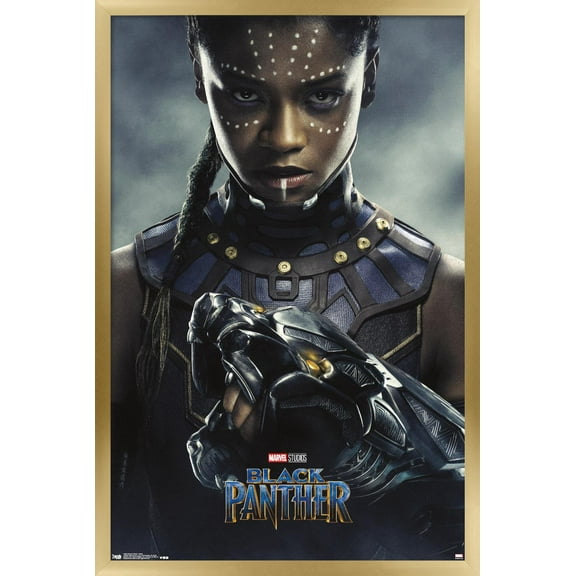 Marvel Cinematic Universe - Black Panther - Shuri One Sheet Wall Poster, 14.725" x 22.375", Framed