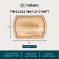 thumbnail image 4 of J.K. Adams Maple Reversible Carving Board, Wood Kitchen Cutting Board, 20" x 14" x 1.25", 4 of 12