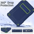 thumbnail image 3 of SUPNICE Case For Amazon Fire HD 8 tablet 2024(12th Generation), All-New Fire HD 8 Plus Tablet Case, Slim Shockproof Rugged High Impact Protective Case with Kickstand,Navy Blue and Green, 3 of 7