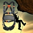 thumbnail image 4 of Arnés de seguridad para escalada Cuerpo de árbol de roca Protección contra caídas Arnés para rappel Cinturón - Arnés de seguridad ajustable, Equipo Negro Sharpla arnés de escalada en roca, 4 of 8