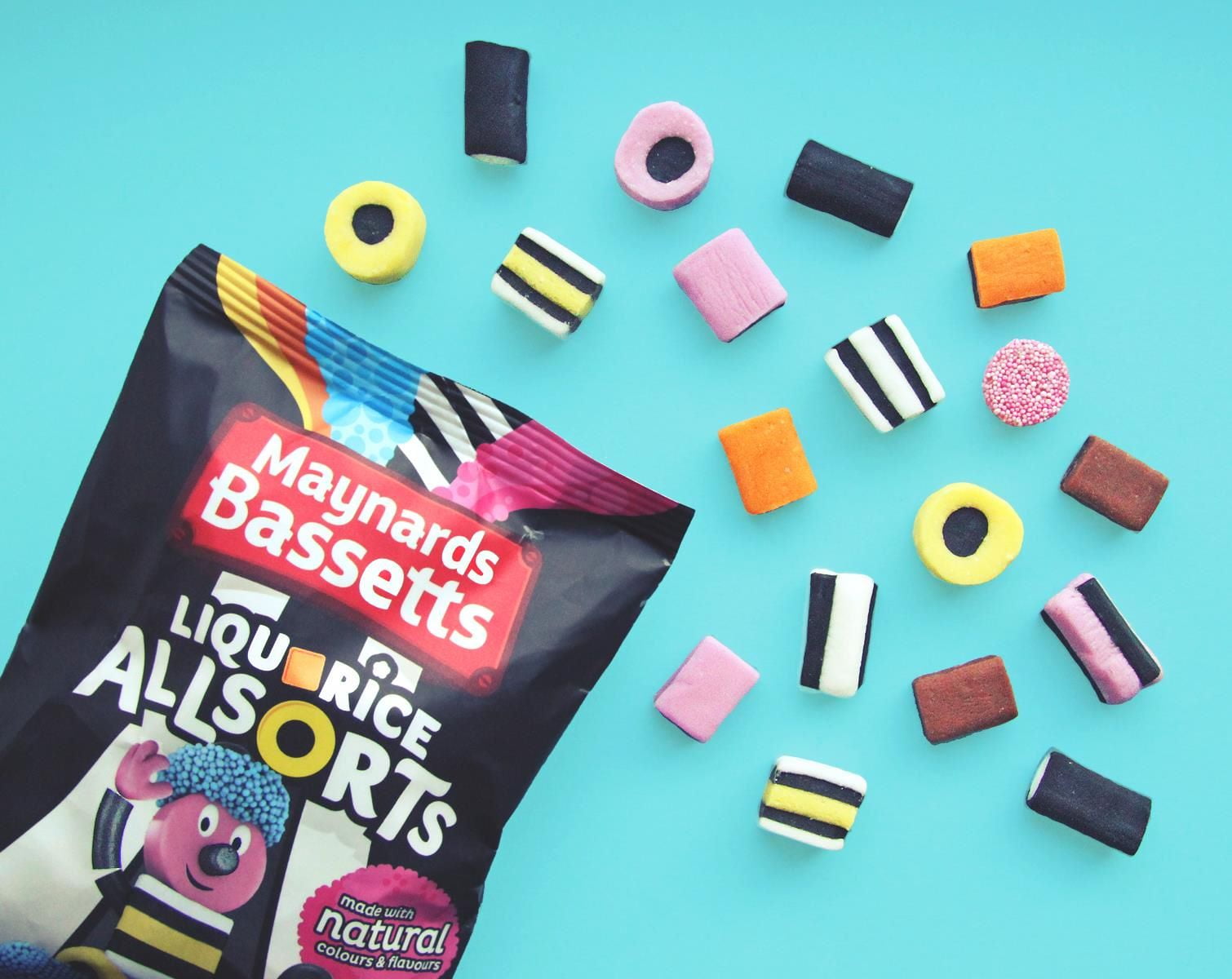 Maynards Bassetts Liquorice Allsorts Carton 350g (Pack of 3)