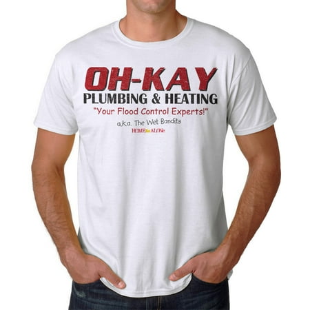 Aka Mens Tee - Home Alone Oh-Kay AKA Wet Bandits Men's White T-shirt NEW Sizes S-2XL