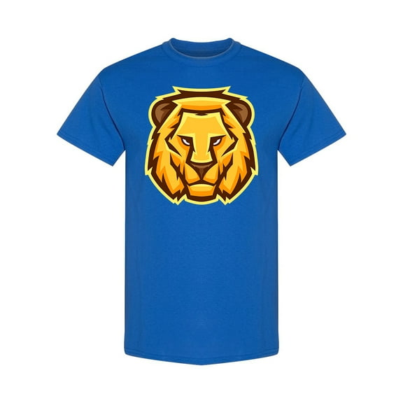 Stylized Lion Head With Mane T-Shirt Men -Image by Shutterstock, Male Large