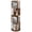 Brown 4-tier, variant on Bloddream 5 Tier Rotating Bookshelf,360° Display Wood Spinning Bookshelf, Vertical Bookcase Storage Round Carousel for Space-Saving,Corner Book Shelf for Home,Office, Bedroom, White