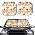 thumbnail image 2 of Vsdgher Thanksgiving Print Car Windshield Sun Shade, Reflective Sunshade Window Sunshade Sun Visor Protector Fit for Cars,Trucks,SUVs-Small, 2 of 6