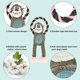 thumbnail image 4 of Juguetes para perros chirriantes, juguetes de peluche para perros, juguetes para masticar, juguetes para perros, juguetes de entrenamiento para perros jugando, 4 of 5