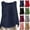 Black, variant on CHUMUD Cotton Loose Fit Tank Tops for Women Crew Neck Sleeveless Summer Flowy Tops Shirts