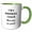 Green/White, variant on 3drose, Im a Football Coach What Makes You Special, 11oz Two-tone Green Mug