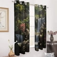 thumbnail image 2 of Waterfall Window Curtain Panels Grommet Blackout Curtains Blackout Curtains for Living Room, 2 of 7