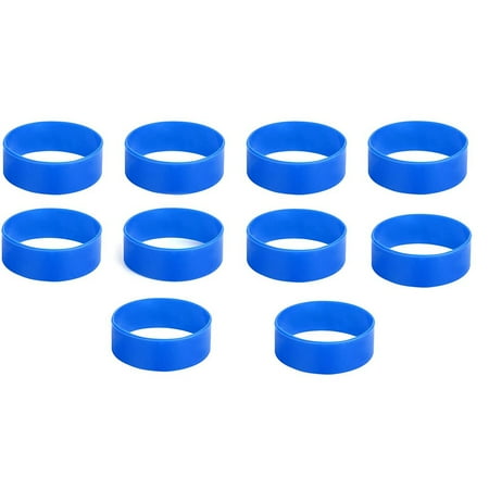 

10 PCS Silicone Bands for Sublimation Tumbler Elastic Heat Resistance Sublimation Bands for Wrapping Cup (Blue)