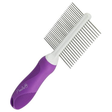 Poodle Pet Double-Sided Stainless Steel Dog & Cat Pet Comb Grooming Hair Tool